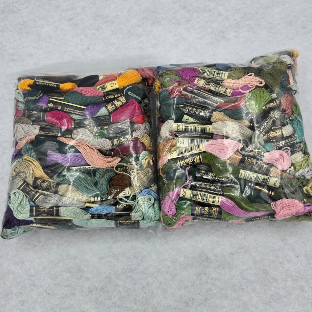 Lot 200 Skeins DMC Mouline Special Embroidery Floss Assorted Colors Cotton